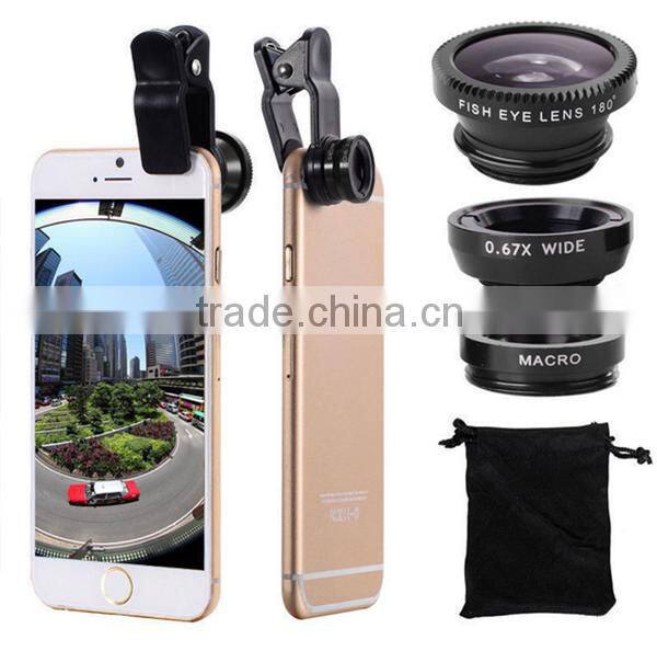 High Definition Universal 3 in 1 clip lens