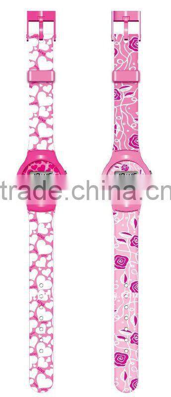 Silicone Diamond Quartz Watch