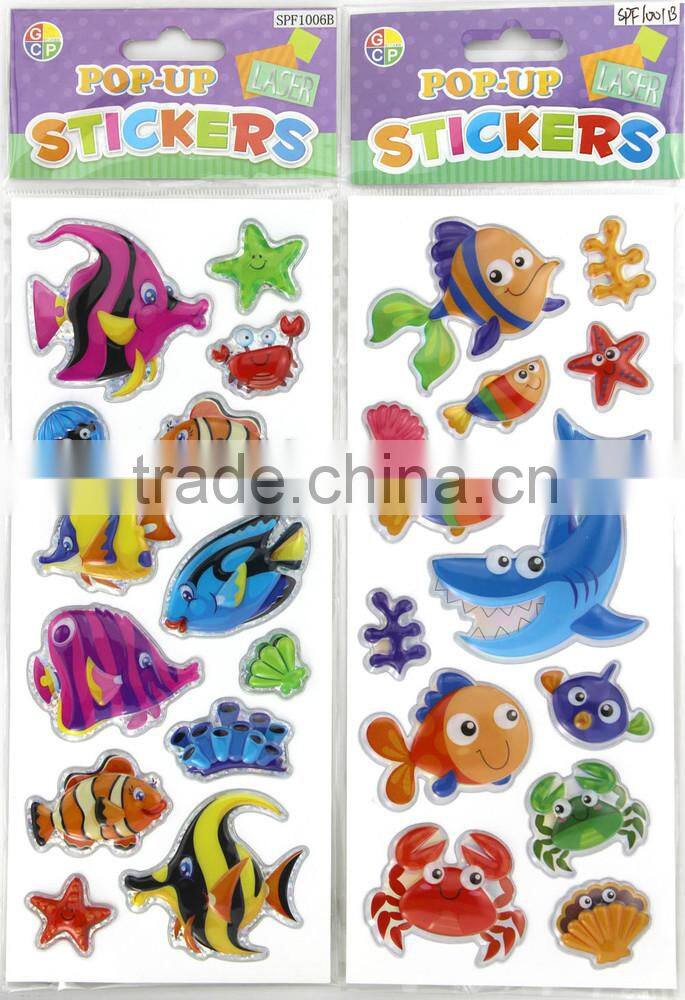 Embossed sticker Pop up sticker For Promotion Gifts And Decor _ Laser