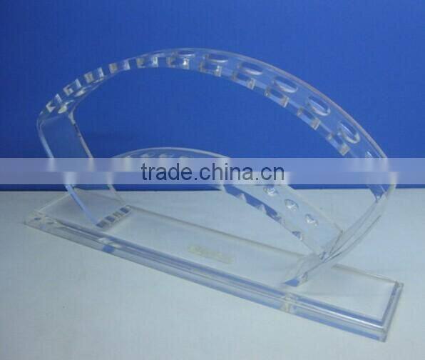 Clear PMMA Pen Holder Pen Display Stand For Student