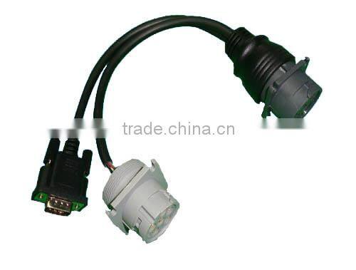 J1708 Y cable SAE J1708 Deutsch 6Pin male connector to Deutsch 6Pin Male +DB 9Pin male cable