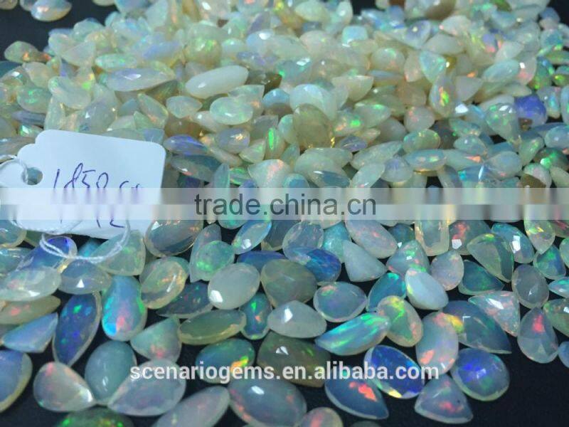 # AMZ Natural Multi Shape Ethiopian Colorful Opal Cut Stone