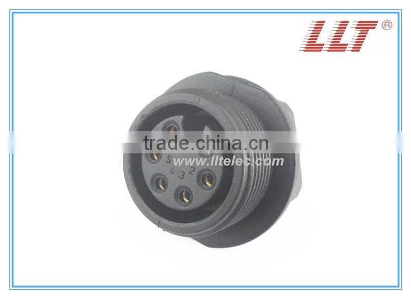 LLT 6 pins M25 cable connector