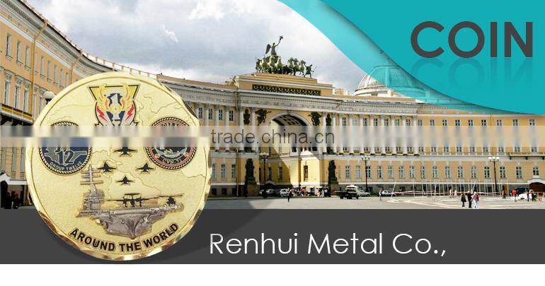 2016 Best Hotsell Cheap custom plating 18k gold coins