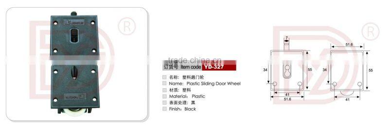 Heavy duty metal slide roller/sliding door glide accessories