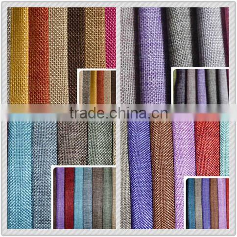 100% Polyester printing fabric faux linen fabric bond with pongee fabric