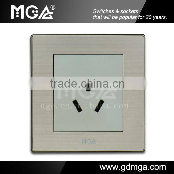 10A Electric Switch and Socket w Metal Panel