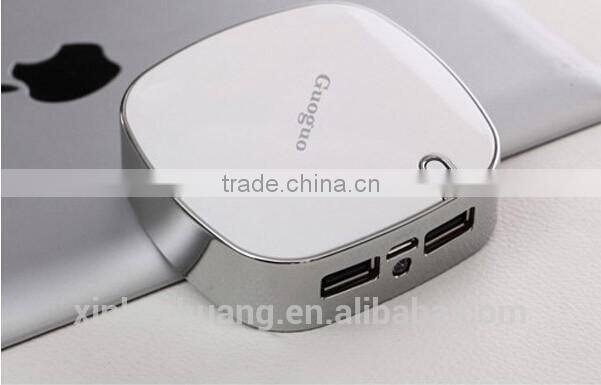 Guoguo 2016 new design Dual USB mobile Charger 4000mAh Portable Power Bank for smartphone