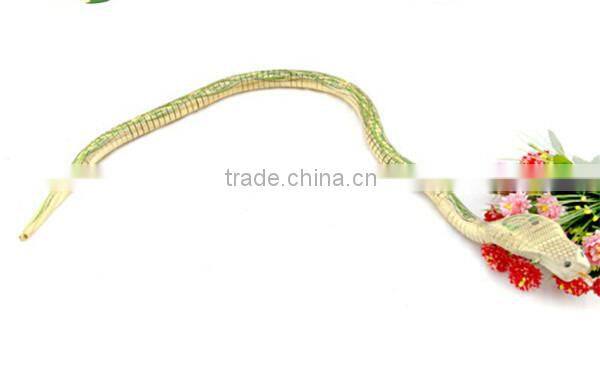 Simulation toy wood animal snake for decoration