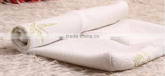 Natural memory foam filled bamboo fiber pillow