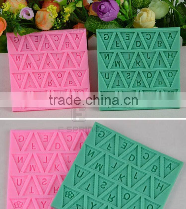 Silicone Letter Mold Candy Making Alphabet Fondant Molds