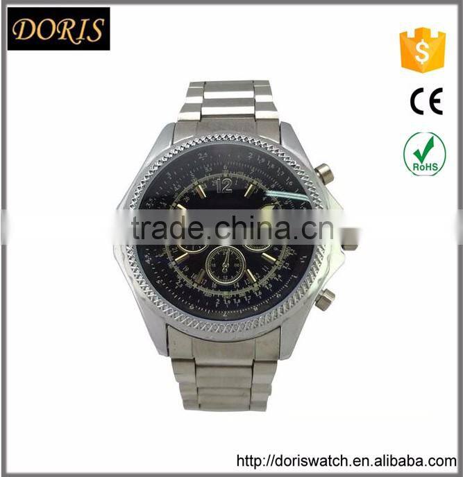 2016 top brand fashion japan quartz metal men watch