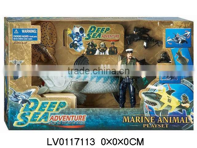 Hot plastic toy sea animals ocean animals play set toys for kid