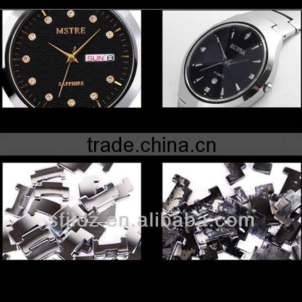 fashion watches simple and elegant Comfortable Tungsten steel watch with diamonds chinese wholesales watch Dual calendar