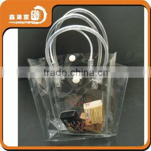 plastic custom 0.18mm pvc bag with snap closure