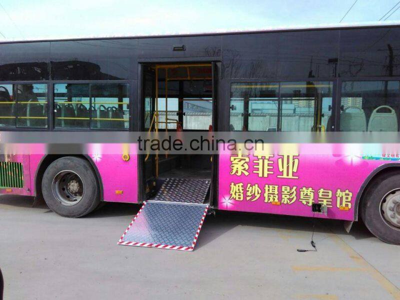 Handicap disabled Manual Wheelchair Ramp Slope for City Bus with CE certificate