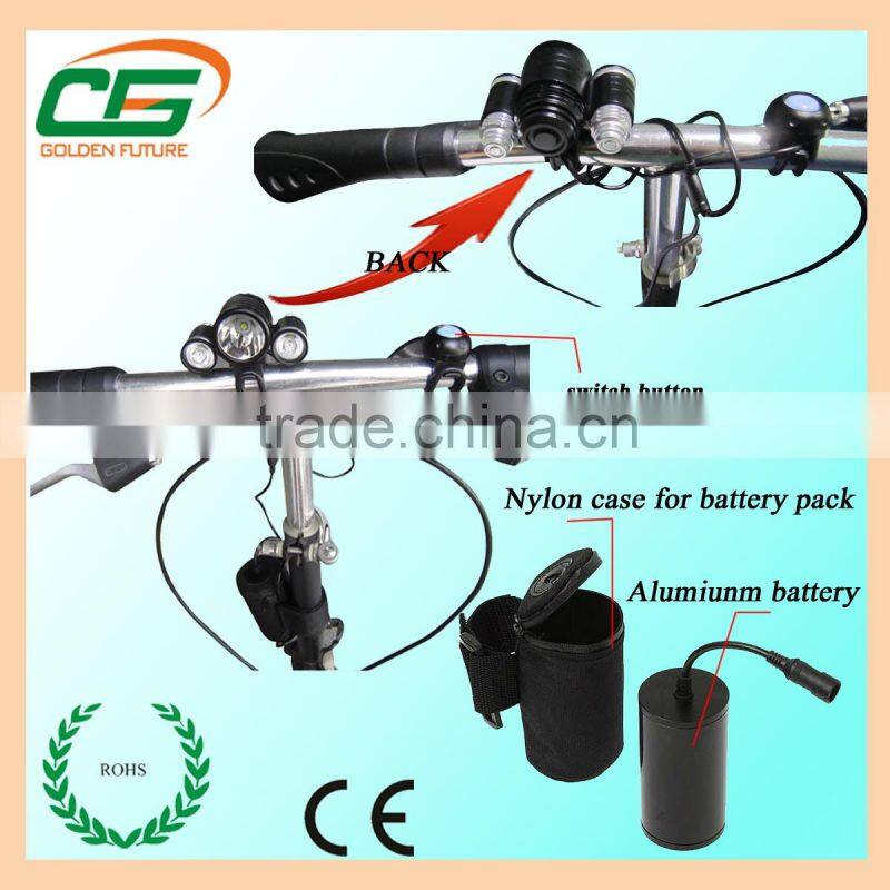 Waterproof rechargeable cree T6 LED bicycle light
