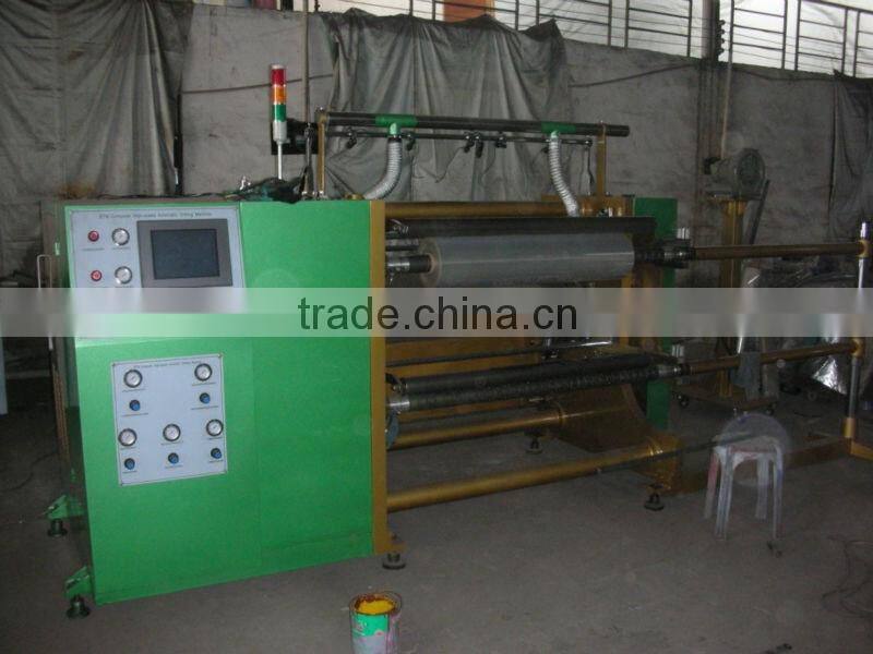 High speed automatic slitting and rewinding machine
