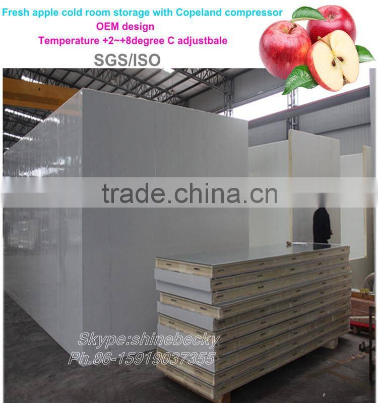 Fresh apple cold room storage with Copeland compressor
