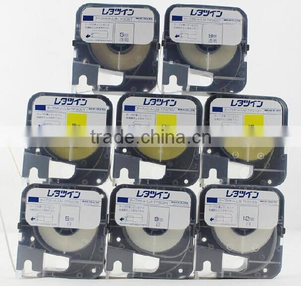 tape cassette LM-TP309T (9mm,Transparent) MAX electronic lettering machine tube marking machine