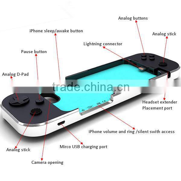 MFI Certified Joystick Type Compatible Platform Game Controller for iPhone 6