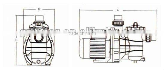 Easy maintenance water pump 1.5hp