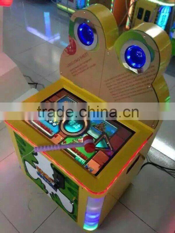 kids amusement park arcade game machine hit the frog coin operated game machine frog prince hammer hit game machine