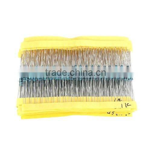 Hot sale 1280pcs 64 Values 1 ohm - 10M ohm 14W Metal Film Resistors Assortment Kit Assorted Set Low noise