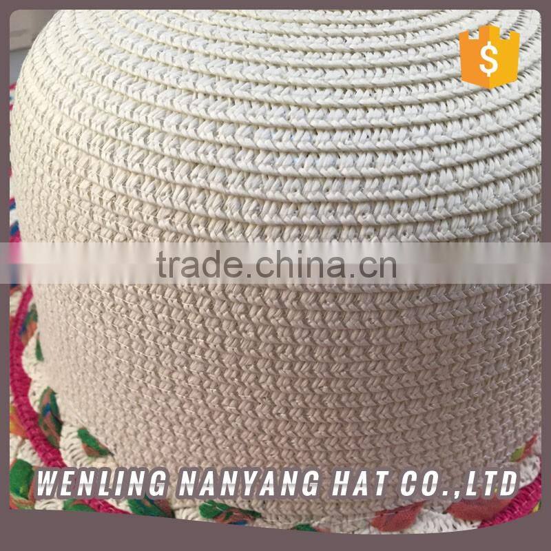 Elegant Women Beach Paper Hats High Quality Sombrero Taizhou Factory