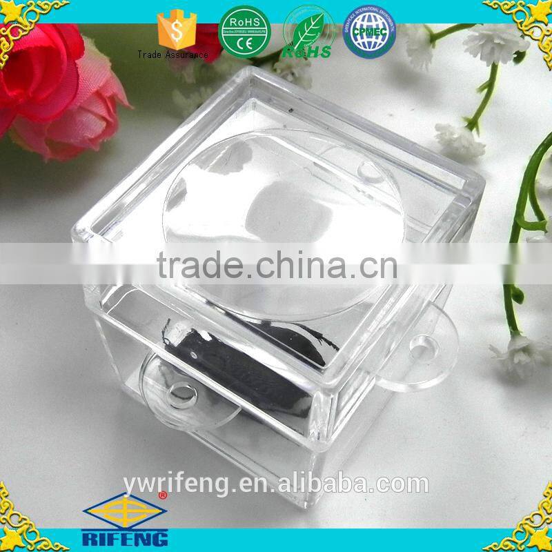 Magnifier toy;transparent square box design ;small portable insect magnifier