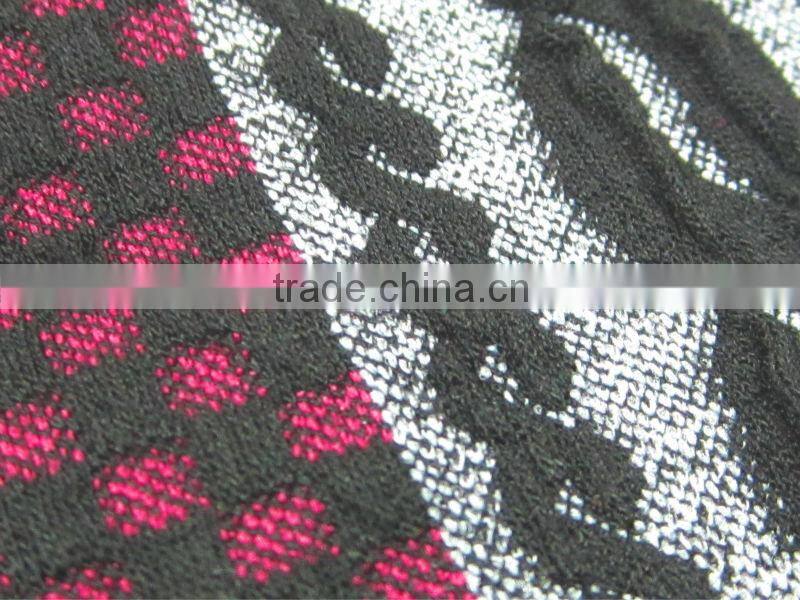 TR spandex two layer jacquard knitting fabric