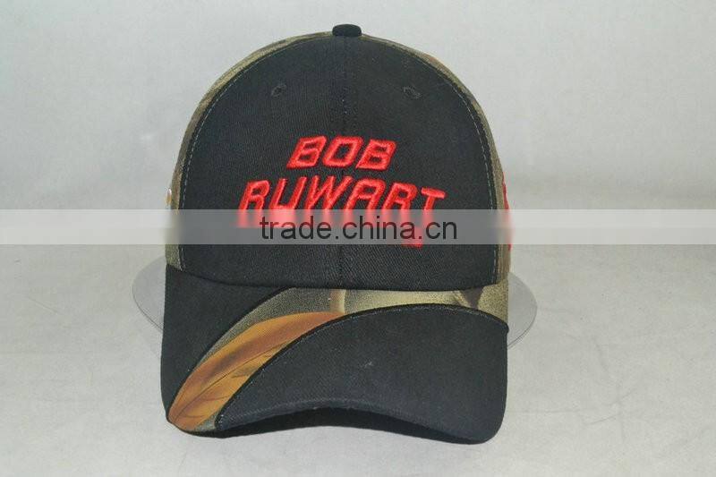 Professional custom black stitching material is 100% cotton,front logo3D embroidery, 58 cm size