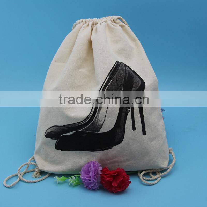 Organic small drawstring cotton gift bag exporter