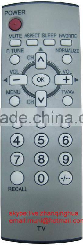 High Quality Black 46 Buttons TZZ00000004A remote control for Panasonic LCD TV TZZ00000008A 2*AAA 1.5V Battery ZF Factory Anhui