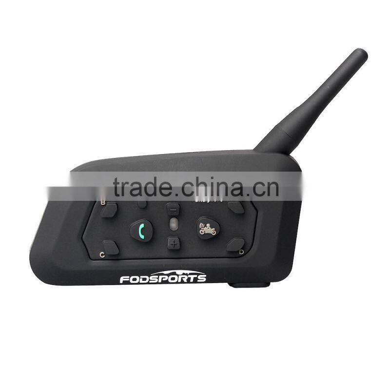 2016 new! 2 pcs Bluetooth Motorcycle Helmet Intercom Interphone Headset intercomunicador motocicleta with Updated soft earphone