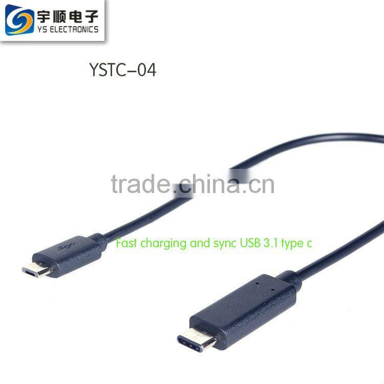 High Speed Charging USB Cable Type C Cable USB cable black data charging USB 3.1/3.0 type c cable to USB