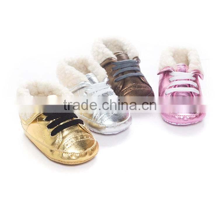 Wholesale shoes for kids high quality soft sole warm baby boots shoes for winter