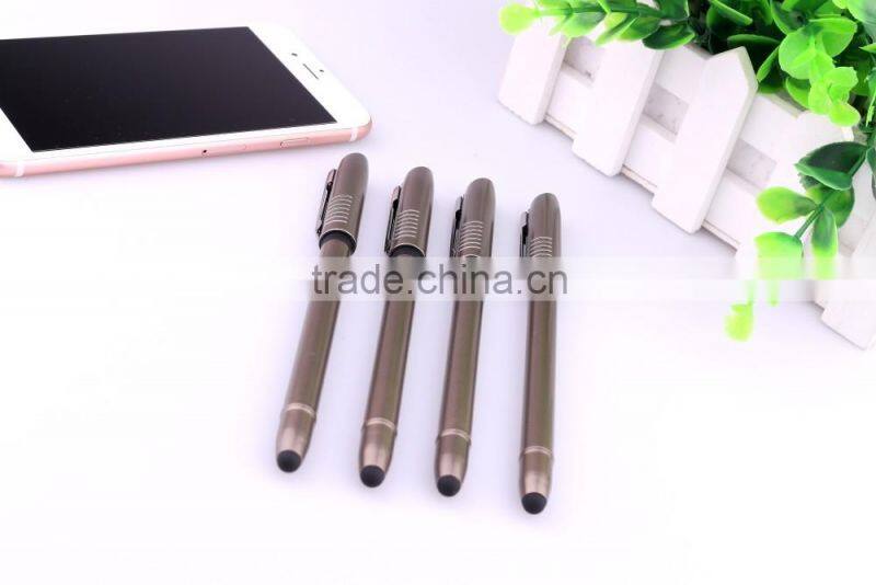 Wrinting smooth promotional Stylus touch gel pen with ink refill