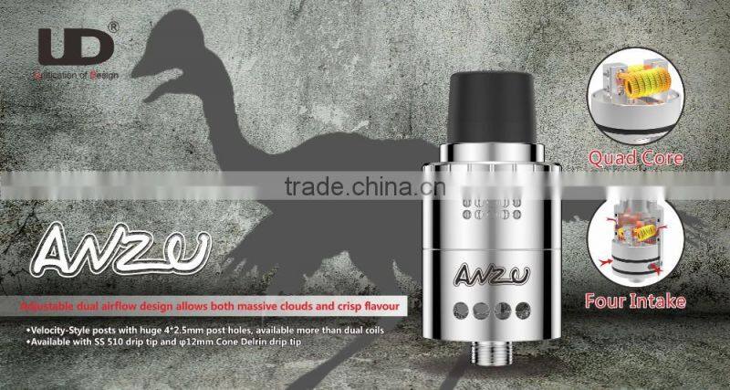 Best Selling E-cigarette Rebuildale Atomizer UD Anzu RDA In Stock Anzu with velocity deck VS Anzu rda
