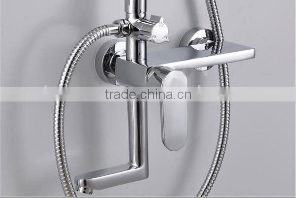 Deltar bath Led shower heads set, rain shower head set with hose