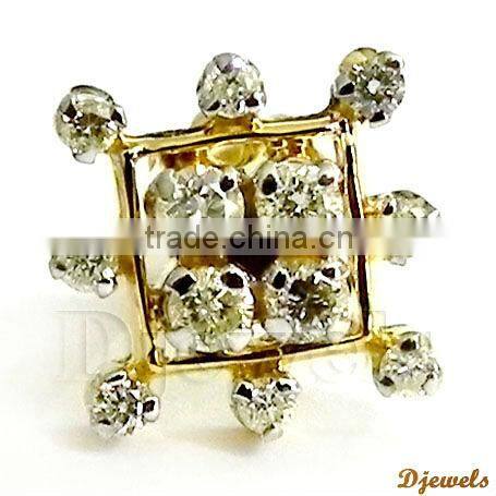 Diamond Gold Earrings, Wedding Diamond Jewelry, Earring Jewelry