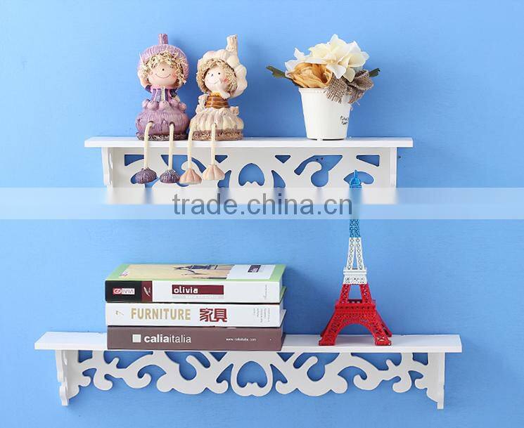 High Quality Home Furniture Cheap Plastic Carved Display Rack Wall Corner Interlock Shelf