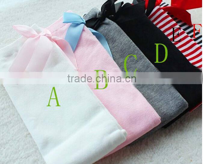 Cotton Bow Design Girls Boot Socks Princess Children's Long Sock Baby Kids Socks Leg Warmers Pantyhose Striped Bowknot