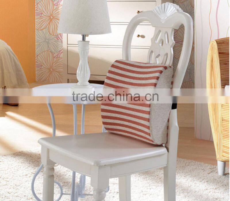 Stripe printed backrest cushion for chair,backrest cushion for cars,plush backrest cushion