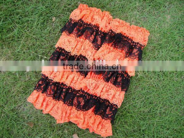 fashion design lace Halloween leg warmer for baby girls