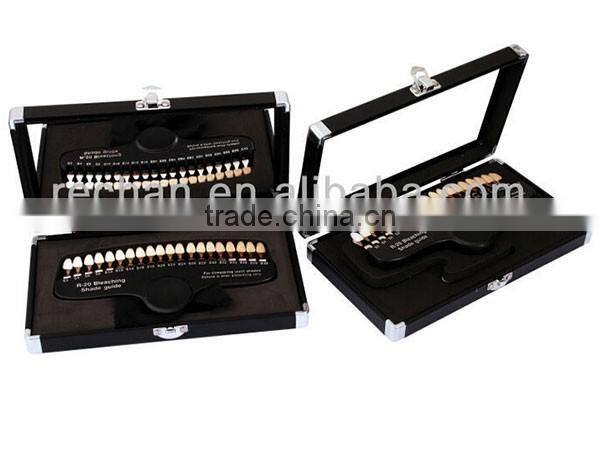 Hot Sale Teeth Whitening Shade Guide with Aluminum Case