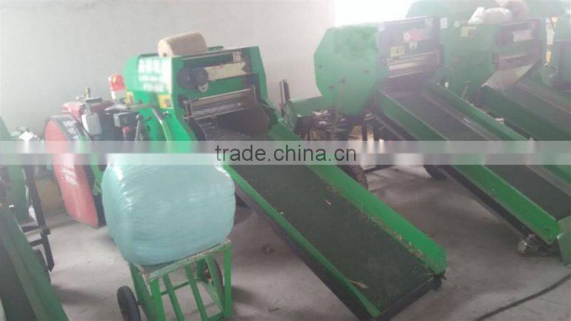 Farm use corn silage baling and wrapping hay baling machine with factory price