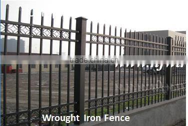 Privacy PVC Fence for Lawn/Galvanized steel tube PVC garden Fence(Guangzhou Factory)