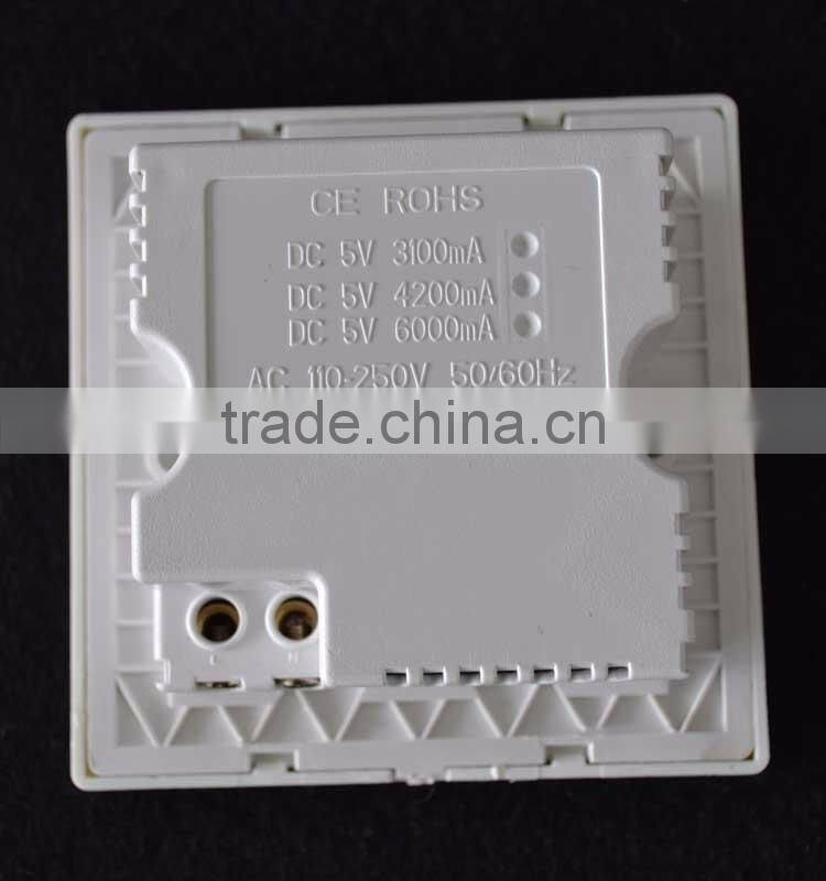 Universal wall socket usb charger with 4 usb power charger