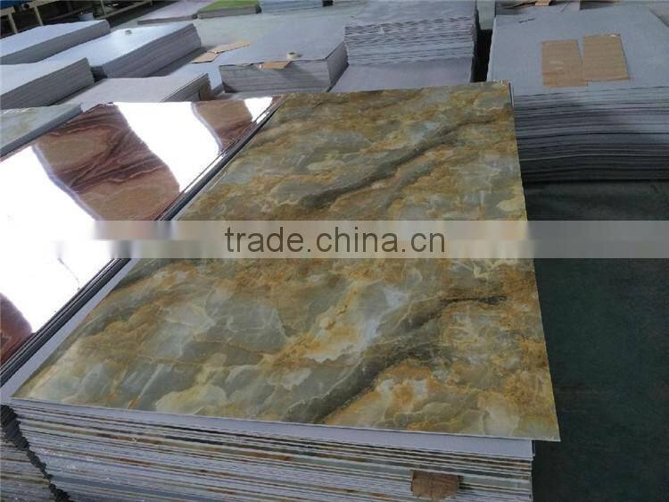 UV coated marble sheet wall panel interior decoration board